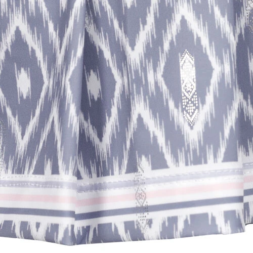 Metallic Ikat Pleated Skirt Women 4 Metallic Ikat Pleated Skirt Women - Image 4